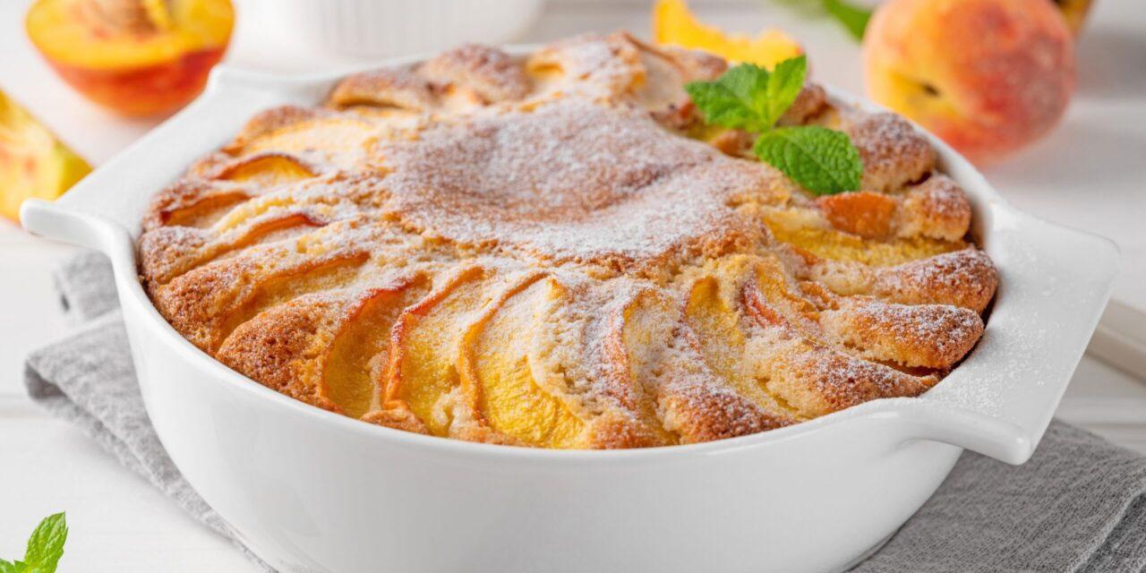 فطيرة الخوخ والكمثرى