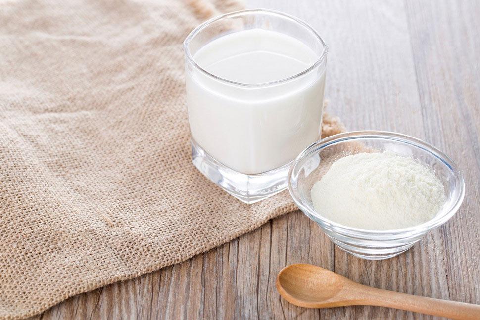 Com substituir la llet normal per llet en pols