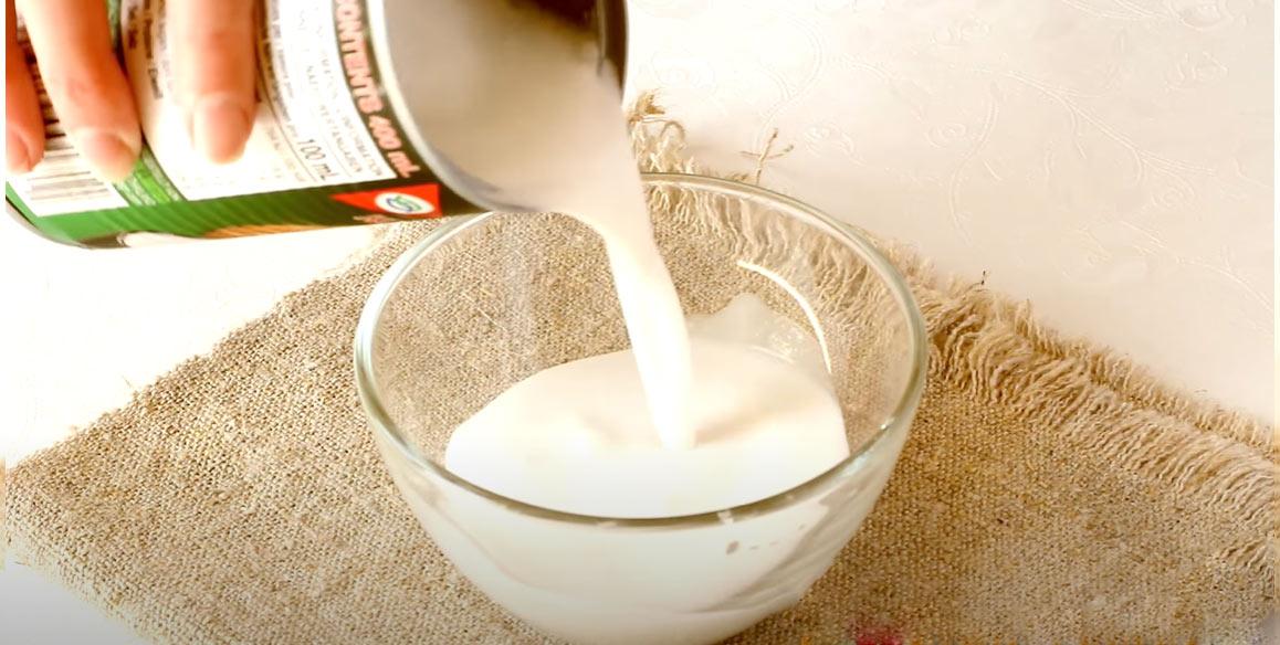 Recepta pas a pas per a crema de coco magra - pas 2