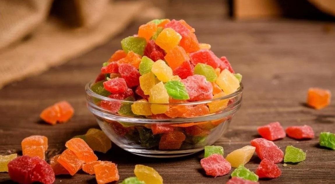 Fruits confits naturels