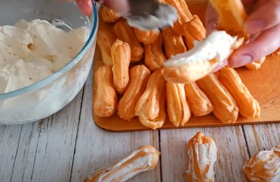 جبنة كريمية للإكلير: وصفة كلاسيكية خطوة بخطوة