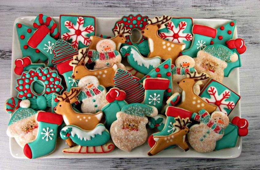 Galetes de gingebre amb cobertura de colors