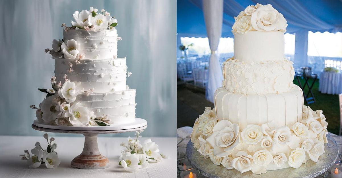 تزيين كعكة بعجينة السكر البيضاء