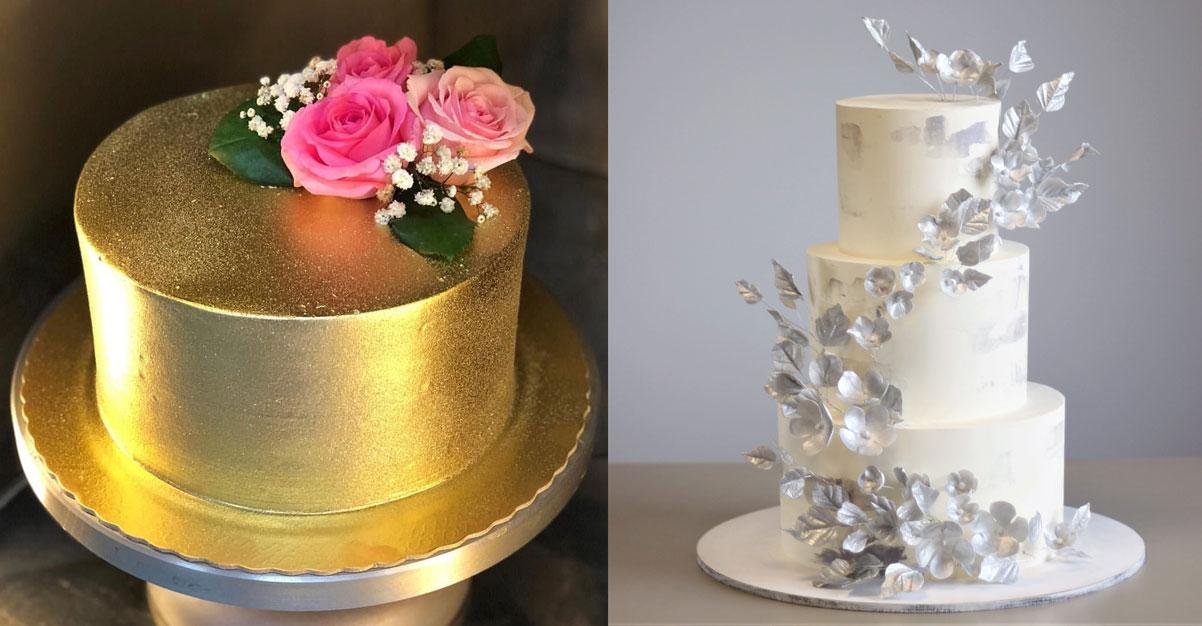 تزيين الكعكة بالشمع والمستكة