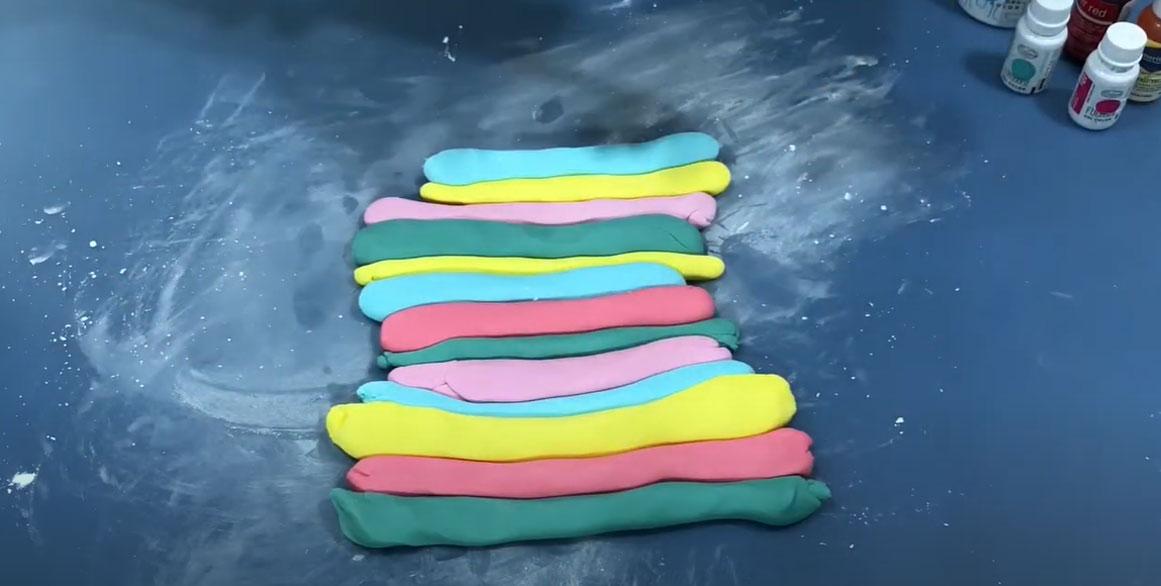 صنع معجون الرخام - الخطوة 1