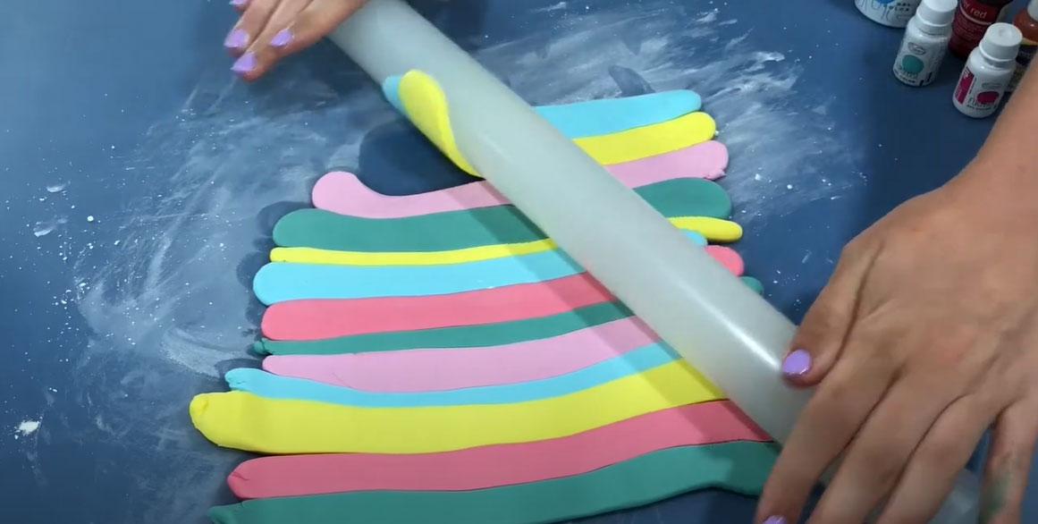 صنع معجون الرخام - الخطوة 2