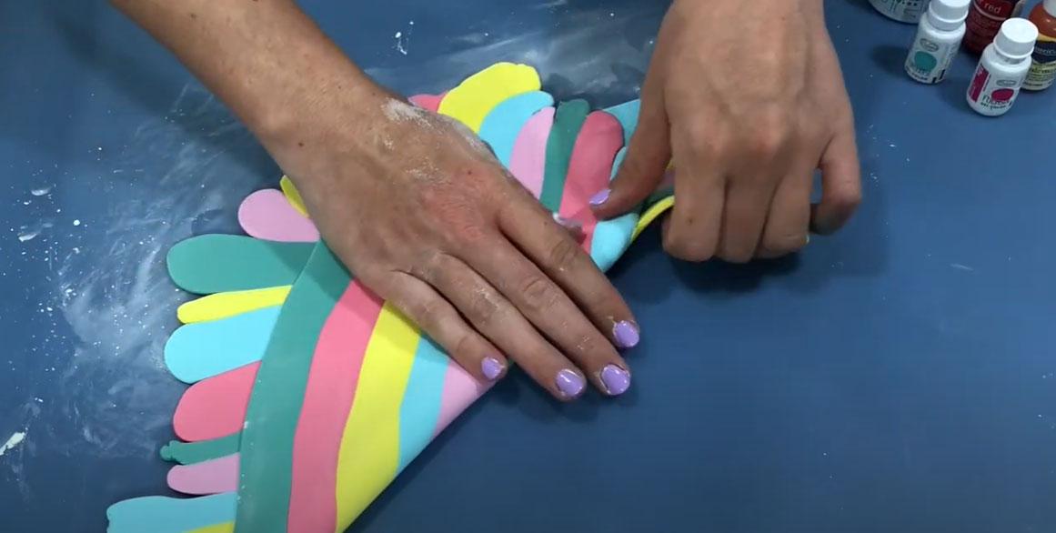 صنع معجون الرخام - الخطوة 3