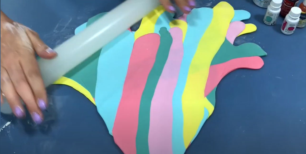 صنع معجون الرخام - الخطوة 4