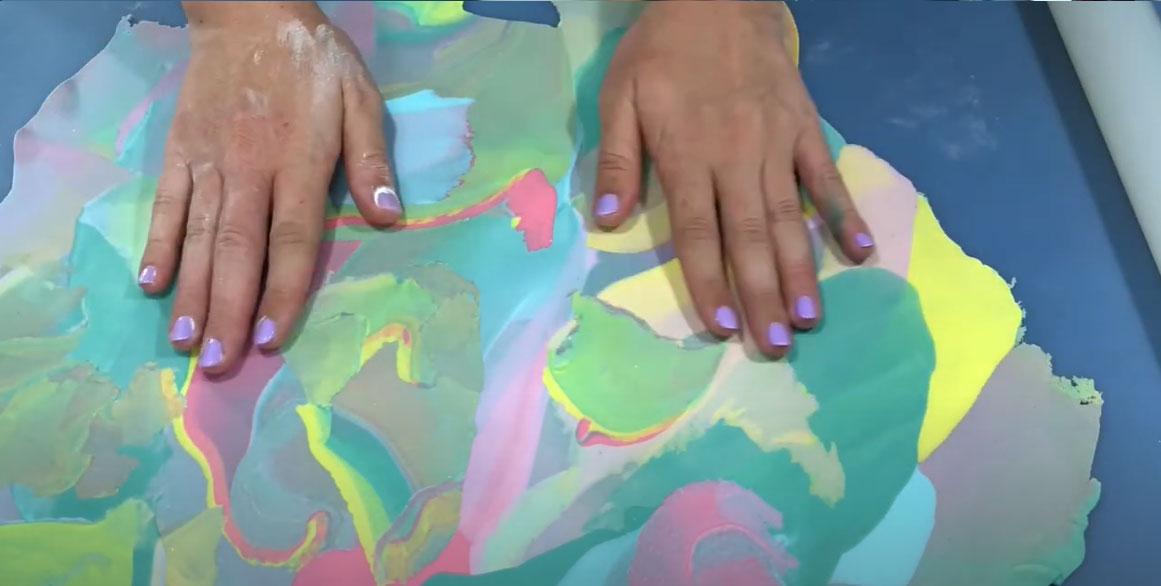 صنع معجون الرخام - الخطوة 5