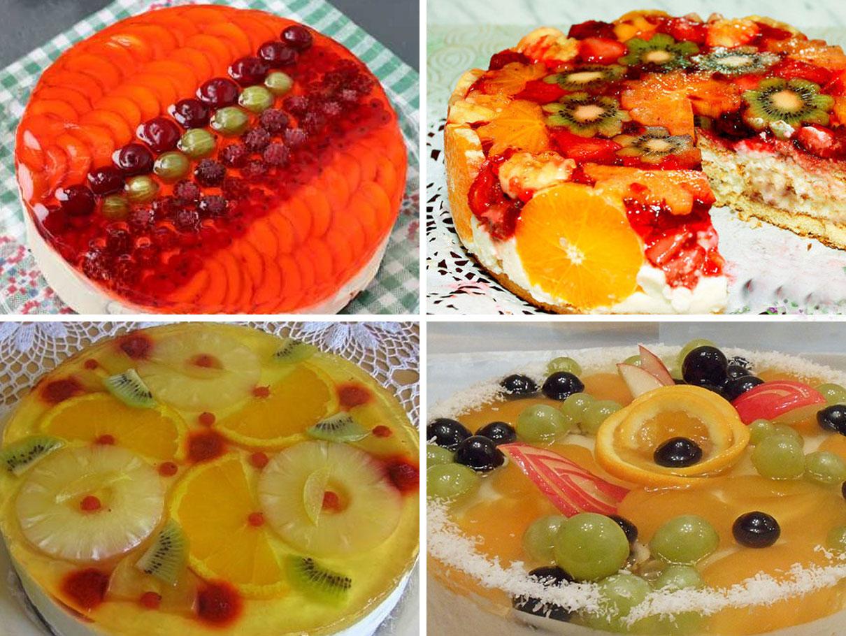 Pastís de pessic amb capa de gelatina