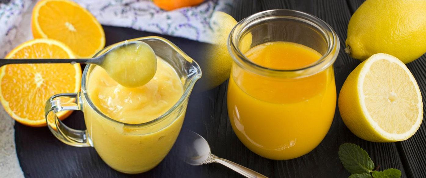 Crème de citron aux agrumes aromatisée à l'orange et au citron