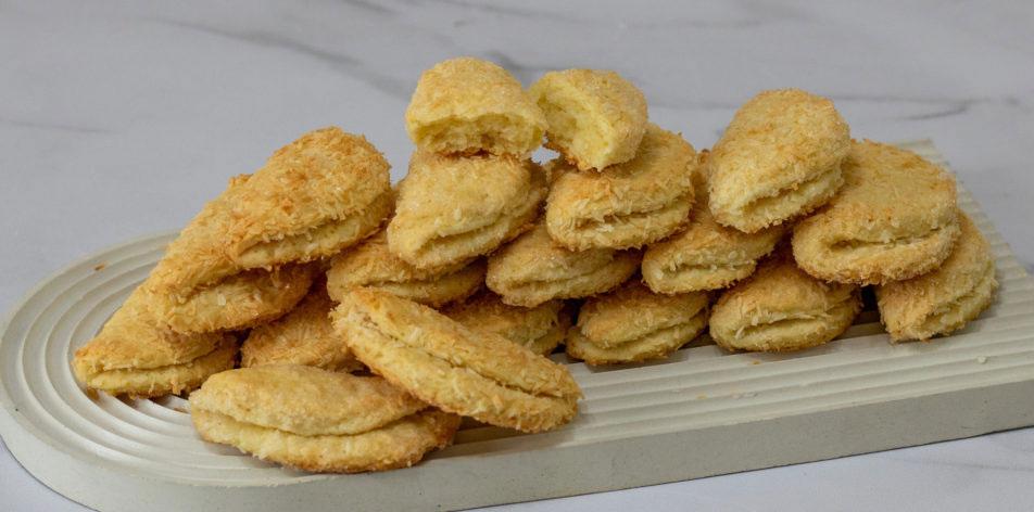 Galetes de coco amb formatge cottage