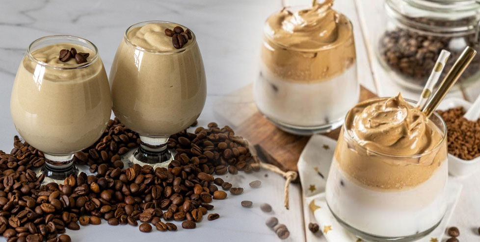 Mousse de cafè i cafè dalgona