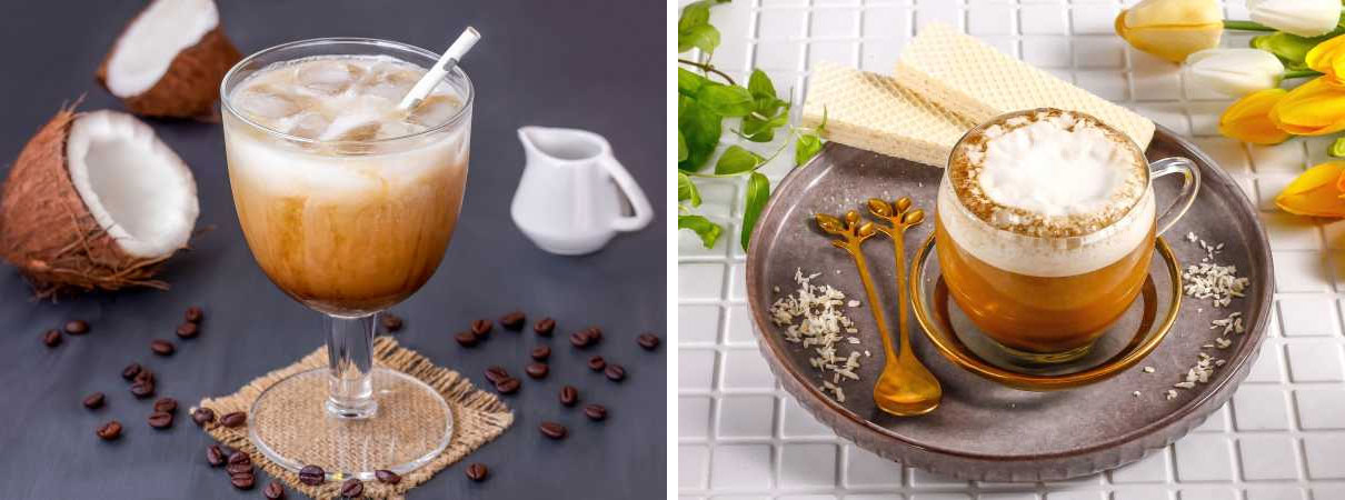 Cafè amb mousse de coco