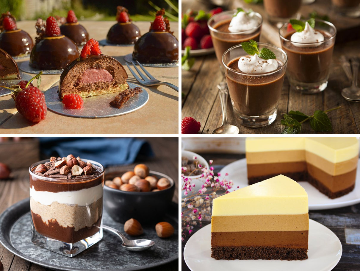 Pastissos i brioixeria a base de mousse de xocolata