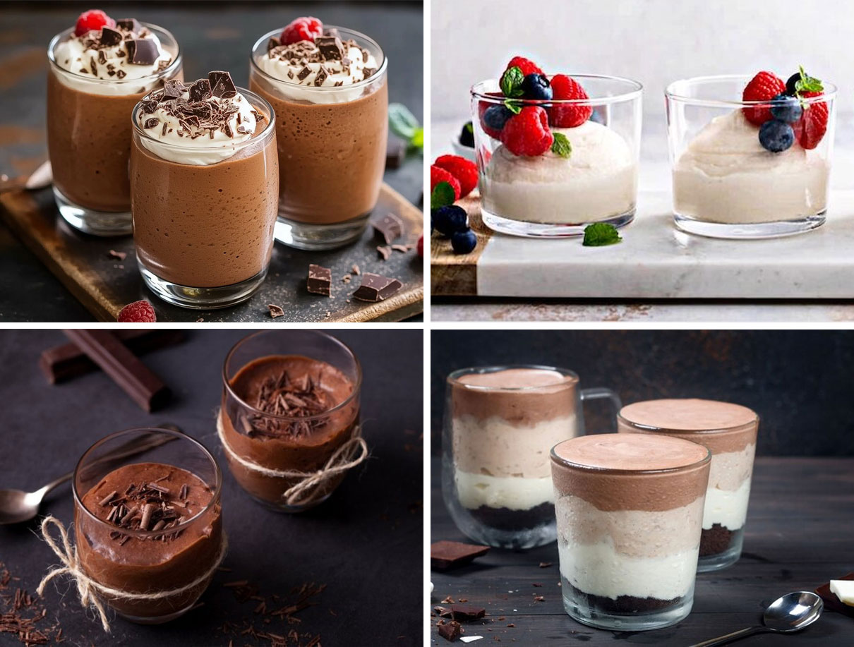 Postres de mousse